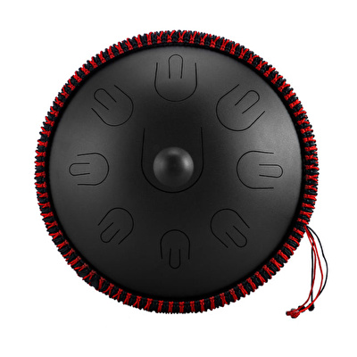 HLURU TAH9-14 INKBLACK - Mini Handpan Series 9 Notalı 14" InkBlack Taşınabilir Handpan